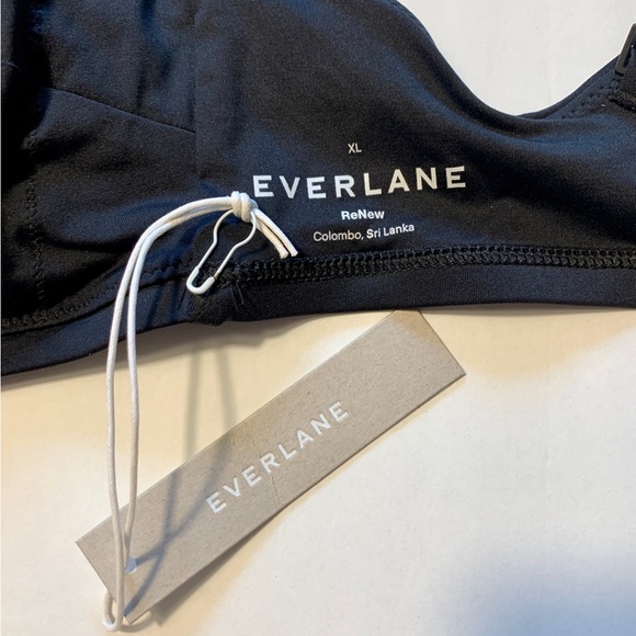 Everlane Women's NWT Black Square-Neck Bikini Top XL Bathing Suit Swim Beach - Picture 9 of 13